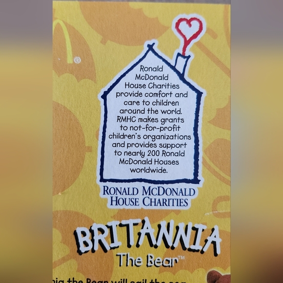 🧸 Ty Beanie Baby “Britannia” the Bear – McDonald’s Edition, England, 1999 - Picture 11 of 12